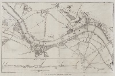 テムズ川堤防、サリーサイドの計画 作： John Dower